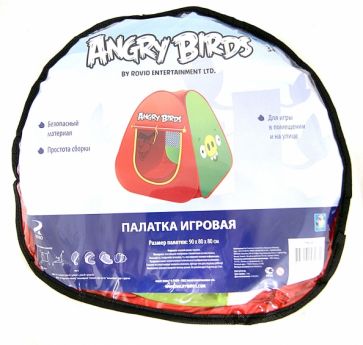 Детская игровая палатка в сумке "Angry Birds" (Т56163) Детская игровая палатка в сумке "Angry Birds" (Т56163)