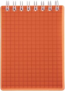 Блокнот LINE NEON Оранжевый, 80 листов, А7, клетка