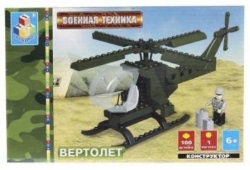 Конструктор 100 деталей. Вертолёт (Т50046) Конструктор 100 деталей. Вертолёт (Т50046)