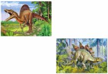 Комплект пазлов Стегозавр-Спинозавр