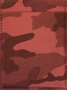 Чехол для пластиковых карт "Камуфляж" (78х105 мм, красный, 3 отделения) (47747)