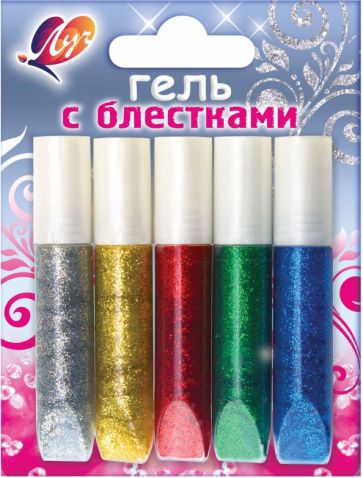 Гель с блестками "Блеск" (5 цветов) (12С 761-08) Гель с блестками "Блеск" (5 цветов) (12С 761-08)
