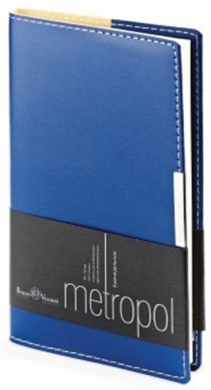 Ежедневник недатированный "Metropol" (А6, синий) (3-492/01) Ежедневник недатированный "Metropol" (А6, синий) (3-492/01)