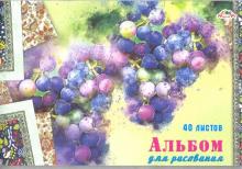 Альбом для рисования "Виноград" (40 листов, А4) (С1184-41)
