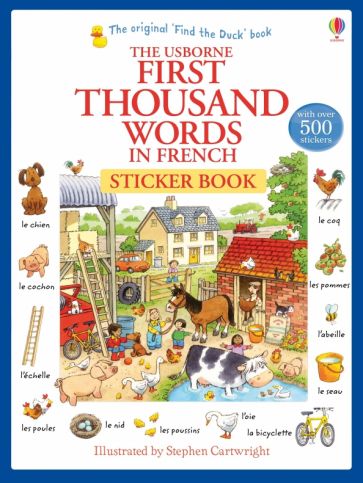 First Thousand Words in French. Sticker Book