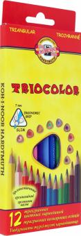 Карандаши цветные "Tricolor" (12 цветов, трехгранные) (3132/12)