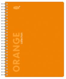 Тетрадь 96 листов, клетка "Orange" с пластиковой линейкой-разделителем (83317)