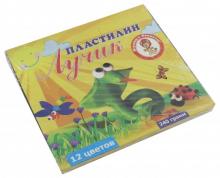 Пластилин "Лучик" (12 цветов, 240 гр.) (К-12)