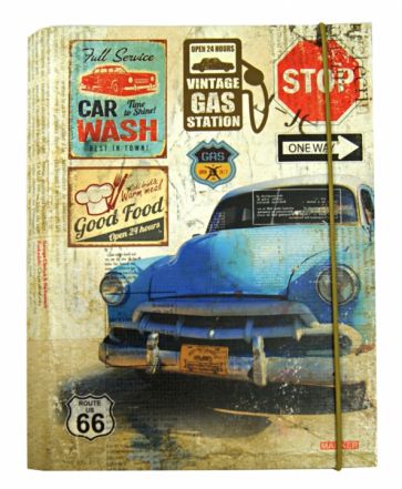 Тетрадь на кольцах. Retro Cars. Marker. А5, 120 листов (М-610512С) Тетрадь на кольцах. Retro Cars. Marker. А5, 120 листов (М-610512С)