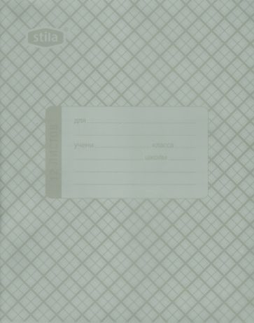 Тетрадь с пластиковой обложкой. 12 листов. В линию. Серый металлик (120110) Тетрадь с пластиковой обложкой. 12 листов. В линию. Серый металлик (120110)