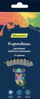 Карандаши художественные 12 цветов, круглые "Цветландия" (134211-12)