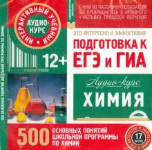 Химия. Подготовка к ЕГЭ и ГИА. 500 основных понятий школьной программы. Аудио-курс (CD) Химия. Подготовка к ЕГЭ и ГИА. 500 основных понятий школьной программы. Аудио-курс (CD)