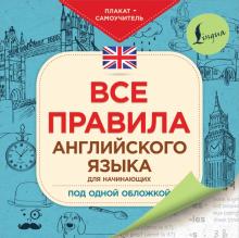 Все правила английского языка для начинающих под одной обложкой. Плакат-самоучитель обложка книги Все правила английского языка для начинающих под одной обложкой. Плакат-самоучитель обложка книги