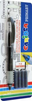 Ручка шариковая Primary + 4 сменных картриджа, синяя