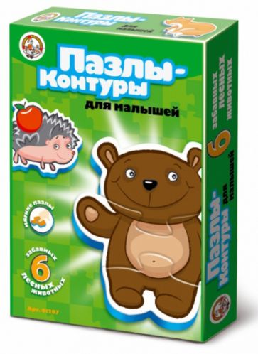 Пазл-контур "Лесные животные" (01297) Пазл-контур "Лесные животные" (01297)