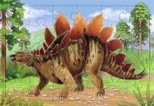 Пазл Динозавр Стегозавр, 30 деталей