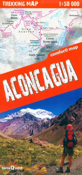 Аконкагуа. Карта гор. Aconcagua 1:50000 trekking map обложка книги Аконкагуа. Карта гор. Aconcagua 1:50000 trekking map обложка книги