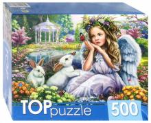 TOPpuzzle-500 "Ангелочек и кролики" (ХТП500-4238)