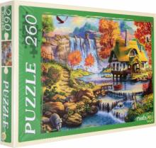 Puzzle-260 "Дом у большого водопада" (П260-1777)