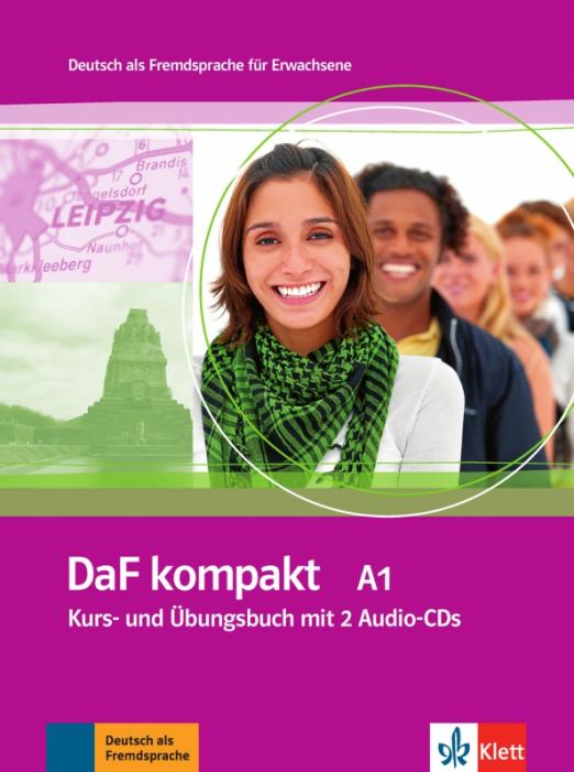 DaF kompakt A1 Kurs- und Übungsbuch mit 2 Audio-CDs / Учебник + рабочая тетрадь + 2 CD диска - 1