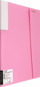 Папка с 20 вкладышами Pastel, розовая, А4