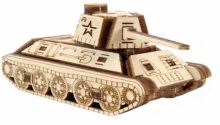 Деревянный конструктор, сборная модель Танк Т-34 мини