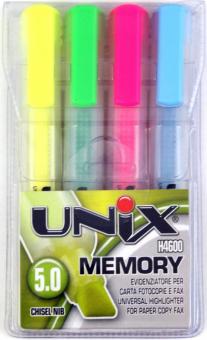 Набор текстовыделителей UNIX MEMORY, 4 цвета (41694/4) Набор текстовыделителей UNIX MEMORY, 4 цвета (41694/4)