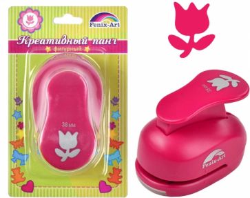 Панч-дырокол одинарный 38 мм Тюльпан (37190) обложка книги