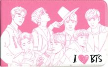 Чехол для карточек "I love BTS"