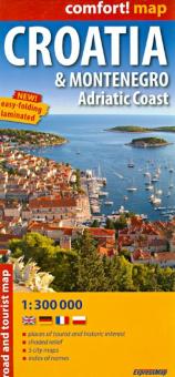Croatia and Montenegro. Adriatic Coast 1:300 000 обложка книги Croatia and Montenegro. Adriatic Coast 1:300 000 обложка книги