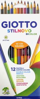 Карандаши цветные пастельные "STILNOVO BICOLOR" (12 штук, 24 цвета) (256900) Карандаши цветные пастельные "STILNOVO BICOLOR" (12 штук, 24 цвета) (256900)