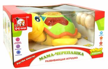 Развивающая игрушка "Мама-черепаха" со светом, звуком, на батарейках (EC80505R) Развивающая игрушка "Мама-черепаха" со светом, звуком, на батарейках (EC80505R)