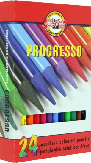 Карандаши укороченные Progresso, 24 цвета