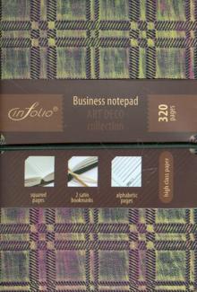Бизнес-блокнот In Folio "Art Deco" (metal bordo) (1028) Бизнес-блокнот In Folio "Art Deco" (metal bordo) (1028)