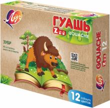Гуашь "ZOO", 12 цветов (19С1252-08)