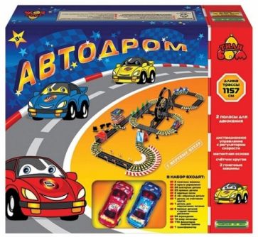 Автодром 1157см (4 эстакады, 2 петли, пульт) (Т80443) Автодром 1157см (4 эстакады, 2 петли, пульт) (Т80443)
