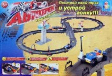 Автотрек-конструктор, аккумулятор, 2 машинки (Т54550) Автотрек-конструктор, аккумулятор, 2 машинки (Т54550)