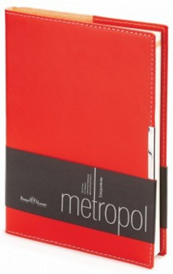 Ежедневник недатированный "Metropol" (А5, красный) (3-491/02) Ежедневник недатированный "Metropol" (А5, красный) (3-491/02)