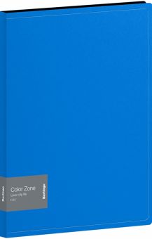 Папка с зажимом Color Zone, синяя, А4