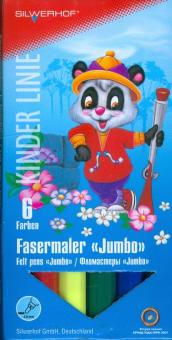 Фломастеры "Jumbo" 6 цветов Panda (860627-03) Фломастеры "Jumbo" 6 цветов Panda (860627-03)
