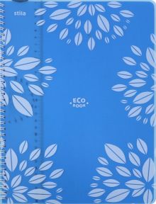 Тетрадь 96 листов, А4 "ECO BOOK" голубая (84001)