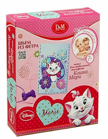 Набор "Шьем чехол для мобильного телефона "Кошка Мари. Цветы" (53646) Набор "Шьем чехол для мобильного телефона "Кошка Мари. Цветы" (53646)