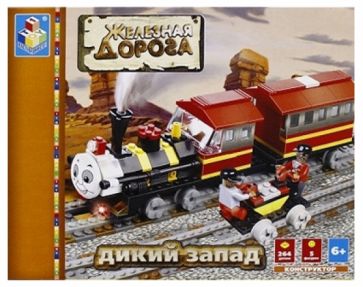 Конструктор "Железная дорога, Дикий запад" 264 детали (Т53532) Конструктор "Железная дорога, Дикий запад" 264 детали (Т53532)