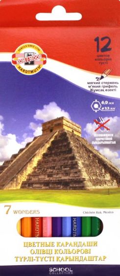 Карандаши цветные "7 чудес света" (12 цветов) (3652) Карандаши цветные "7 чудес света" (12 цветов) (3652)