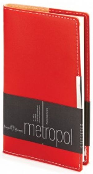 Ежедневник недатированный "Metropol" (А6, красный) (3-492/02) Ежедневник недатированный "Metropol" (А6, красный) (3-492/02)