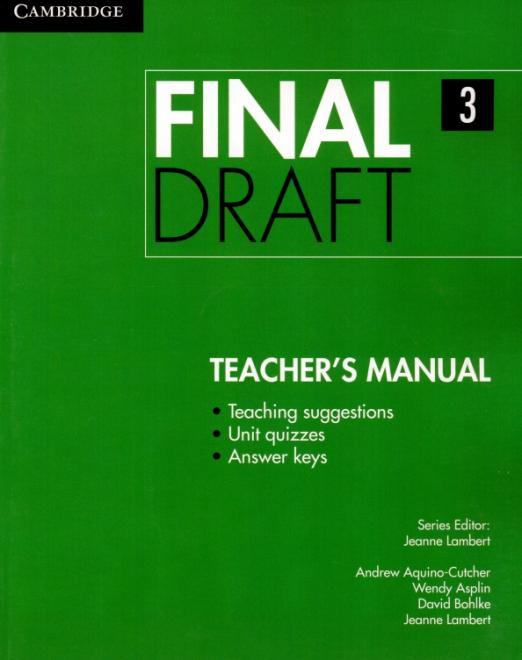 Final Draft 3 Teacher's Manual / Книга для учителя - 1