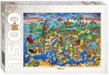 Step Puzzle-1500 "Достопримечательности Европы" (83059)