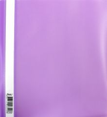 Папка-скоросшиватель, пластиковая, прозрачная, А4, фиолетовая (ASp_04307)