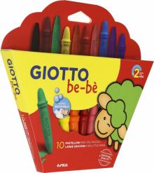 Восковые карандаши Giotto be-be. 10 цветов (466800) Восковые карандаши Giotto be-be. 10 цветов (466800)