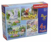 Puzzle-8х12х15х20 "Гадкий утенок" (4 в 1) (В-04027)